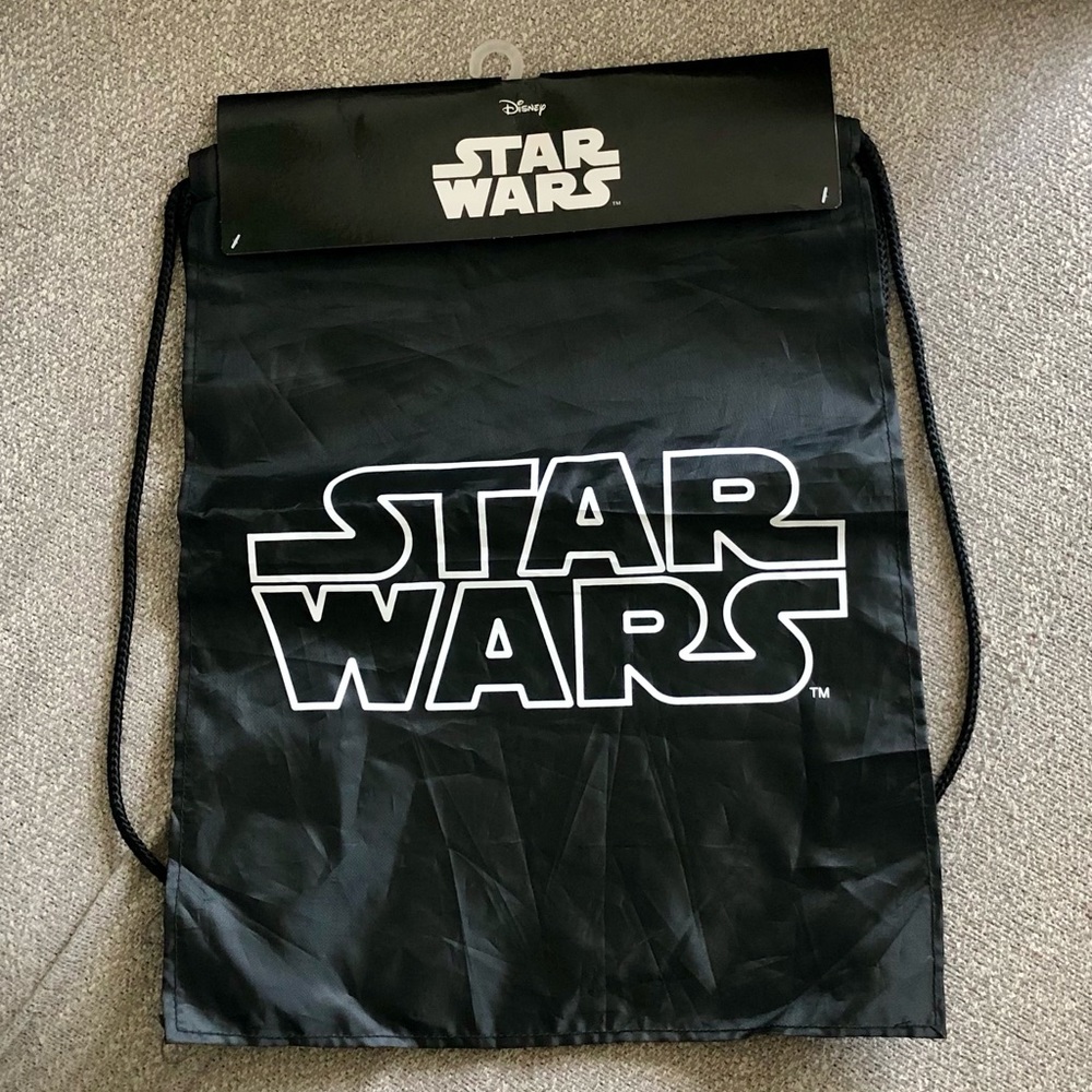 New Disney Star Wars Cinch Drawstring Backpack